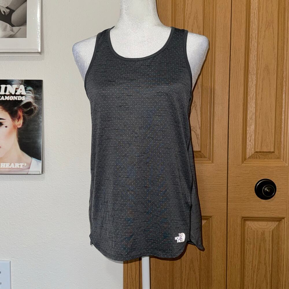 The North Face Performance Tank Top Gray Women's Size Small Activewear Racerback
